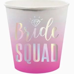Slant Collections Bride Squad Paper Shot Cups